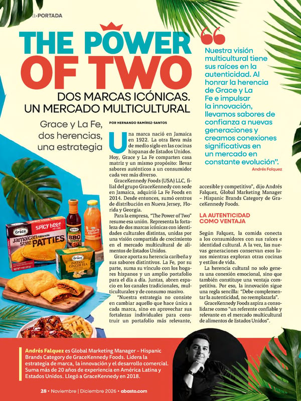 Abasto Magazine Noviembre | Dicembre 2026 ESPAÑOL - Page 28