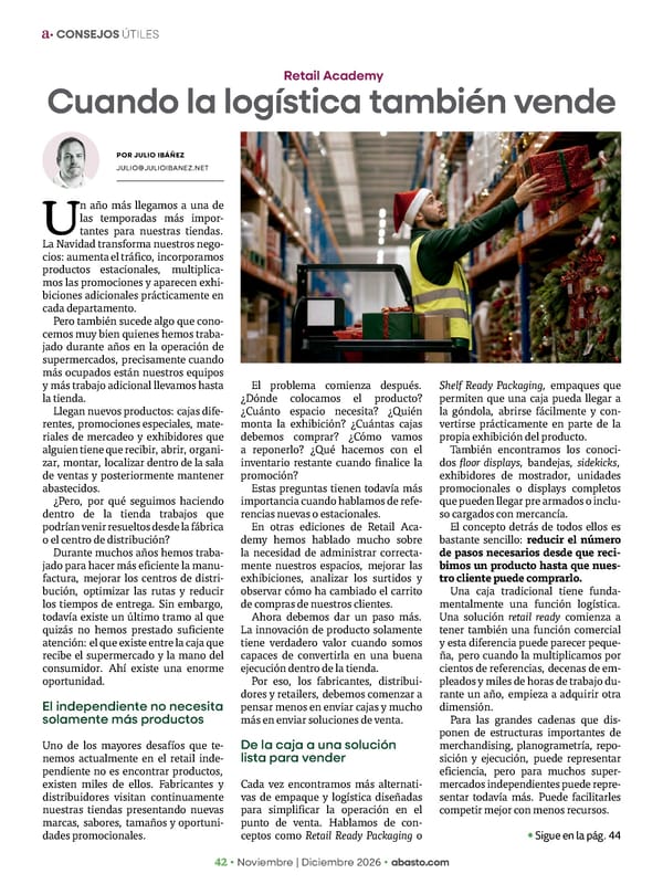 Abasto Magazine Noviembre | Dicembre 2026 ESPAÑOL - Page 42