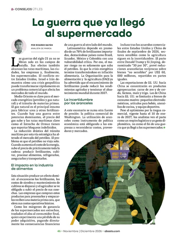 Abasto Magazine Noviembre | Dicembre 2026 ESPAÑOL - Page 46