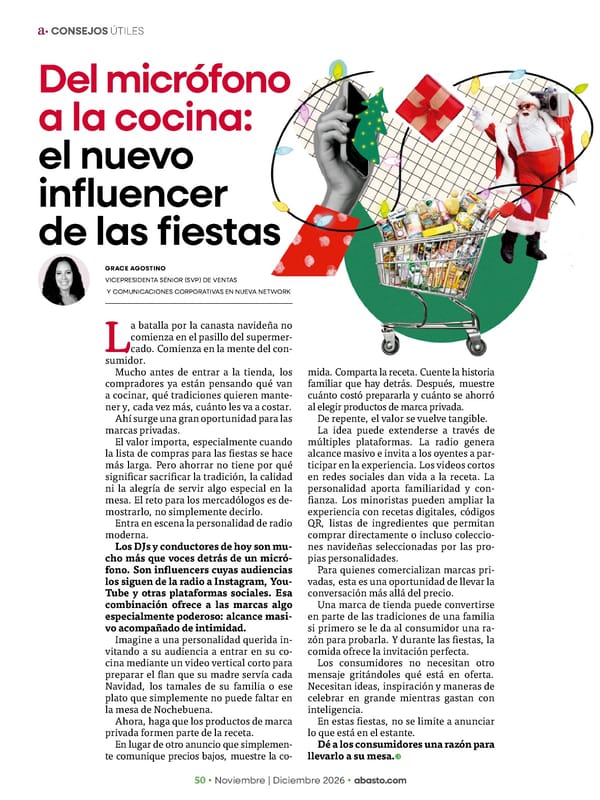 Abasto Magazine Noviembre | Dicembre 2026 ESPAÑOL - Page 50