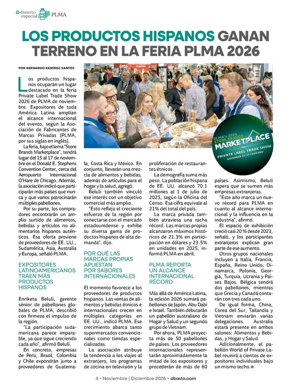 Abasto Magazine Noviembre | Dicembre 2026 ESPAÑOL - Page 54