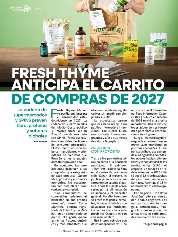 Abasto Magazine Noviembre | Dicembre 2026 ESPAÑOL - Page 56