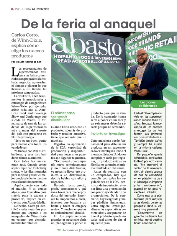 Abasto Magazine Noviembre | Dicembre 2026 ESPAÑOL - Page 88