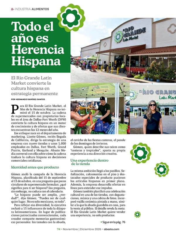 Abasto Magazine Noviembre | Dicembre 2026 ESPAÑOL - Page 90