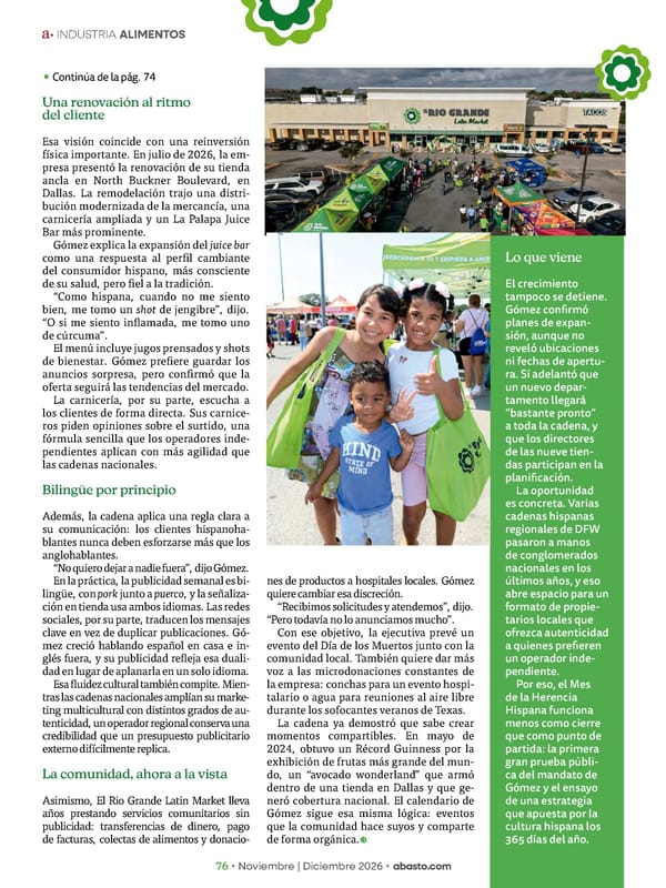 Abasto Magazine Noviembre | Dicembre 2026 ESPAÑOL - Page 92