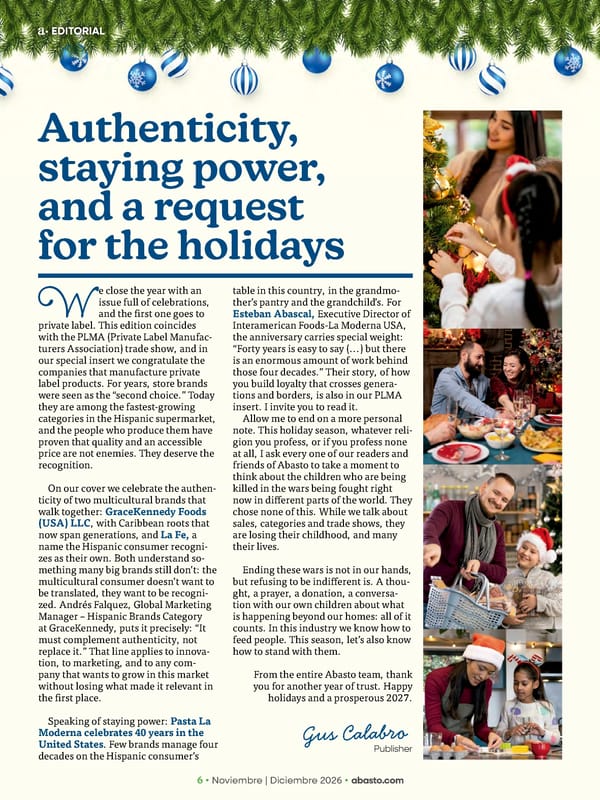 Abasto Magazine November | December 2026 ENGLISH - Page 6
