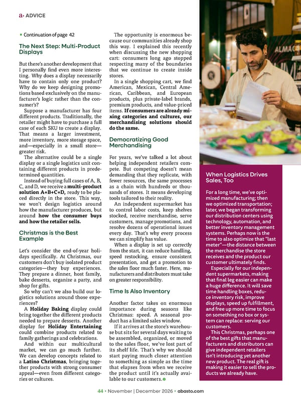 Abasto Magazine November | December 2026 ENGLISH - Page 44