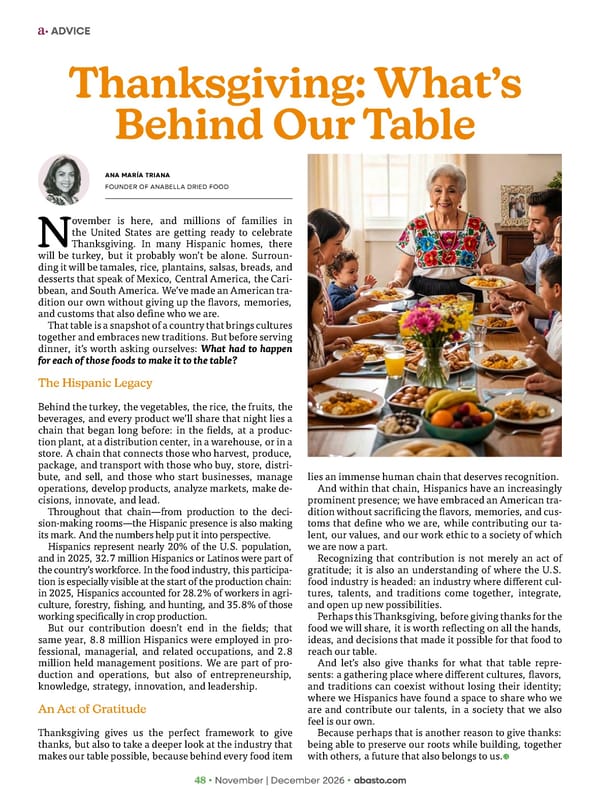 Abasto Magazine November | December 2026 ENGLISH - Page 48