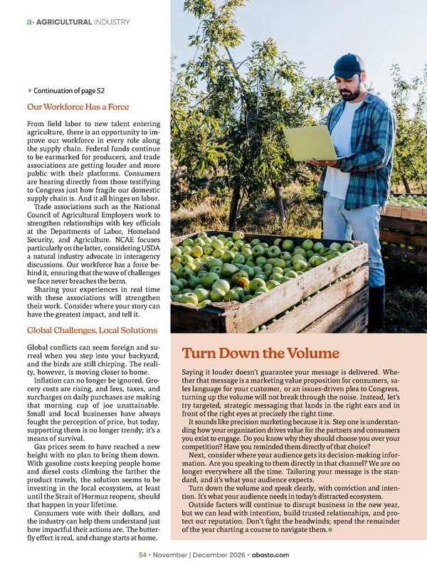 Abasto Magazine November | December 2026 ENGLISH - Page 70