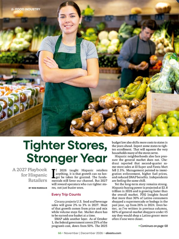 Abasto Magazine November | December 2026 ENGLISH - Page 82