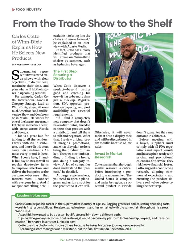 Abasto Magazine November | December 2026 ENGLISH - Page 88