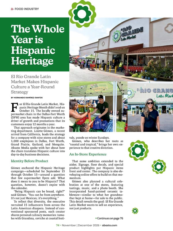 Abasto Magazine November | December 2026 ENGLISH - Page 90